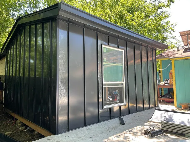 Black standing seam metal wall panels for Metal Roof Installation in Hawaiian Gardens