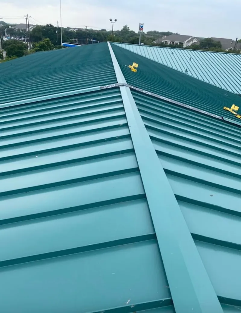 Green commercial metal roof ridge and valley for Metal Roof Repair in Hawaiian Gardens